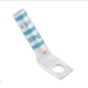 L6-08H/W 45° Angled Compression Lug | 6 AWG | #8 Stud | Single Hole | Code Blue