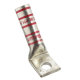 L8-10H/W 45° Angled Compression Lug | High-Conductivity Copper | 8 AWG | #10 Stud | Red Insulation