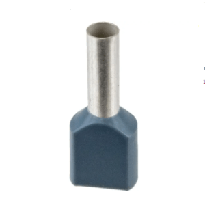 CT207508 European Style Double Wire Ferrule | 2*20AWG | 2*0.75mm² | Gray Nylon