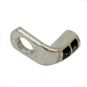 S2/0-38F/W 90° Short Barrel Compression Lug | T2 Copper | 2/0 AWG | 3/8" Stud | Black