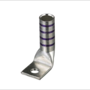 L4/0-38F/W 90° Heavy Duty Ring Terminal | T2 Copper | 4/0 AWG | 3/8" Stud | Single Hole