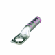 L1/0-10/W heavy-duty 1/0 AWG terminal with long barrel design, made from tinned T2 copper, #10 stud hole and pink die coding.